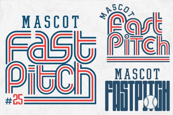 Download Retro Softball Team Template, Custom Svg - Softball team Collection