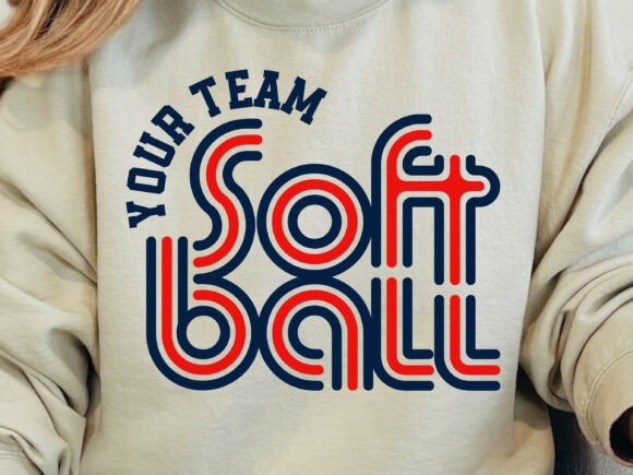 Download Retro Softball Team Template Svg - Softball team Collection