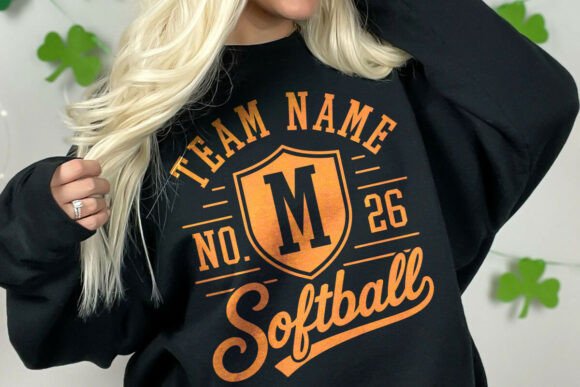 Download Softball Team Mascot SVG Template Design - Softball team Collection