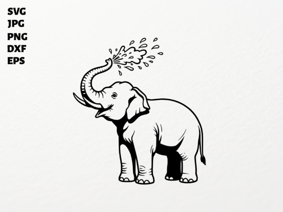 Download Playful Elephant SVG for Cricut - Svg for cricut Collection