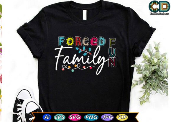 Download Forced Family Fun Christmas T-Shirt Desi - Premium Resources