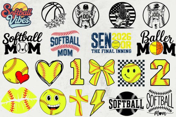 Download Softball Team SVG Bundle, Shirt Designs - Softball team Collection